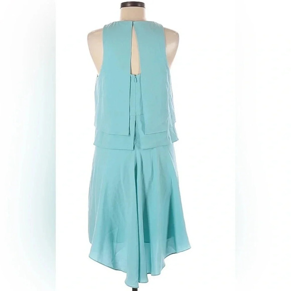 Tibi Turquoise Multilayered Cocktail Dress - Picture 11 of 11